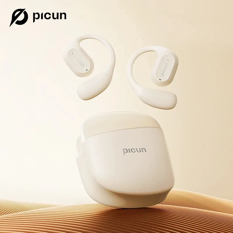 PICUN H1 OWS Écouteurs Bluetooth 5.3 Écouteur de conduction d'air sans fil avec micro 3D Spatial Audio Sports Ear Crochet 240411