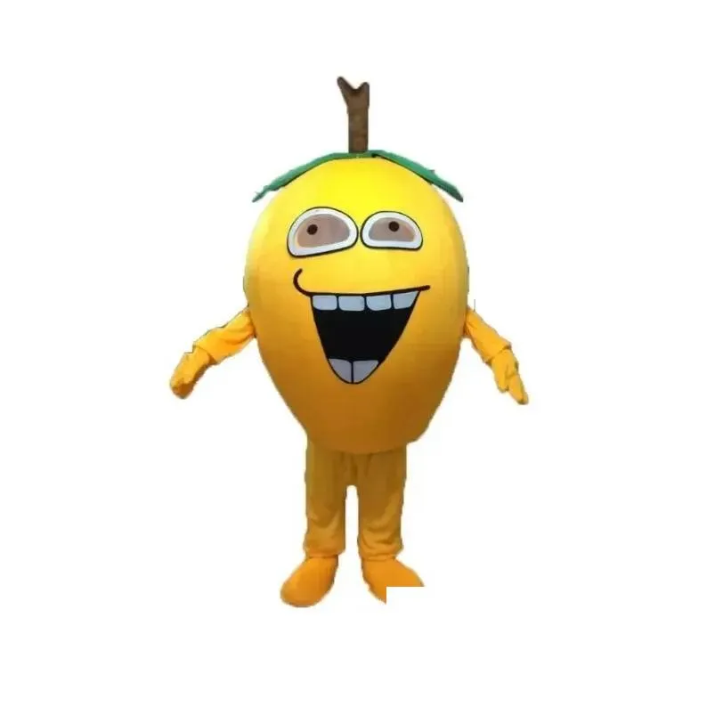 Mascot Costumes 2024 Advertising Accesstes Happy Loquat Costume Halloween Christmas Fancy Cartoon Cartoon Character Tesit Adt Women Dhc1r