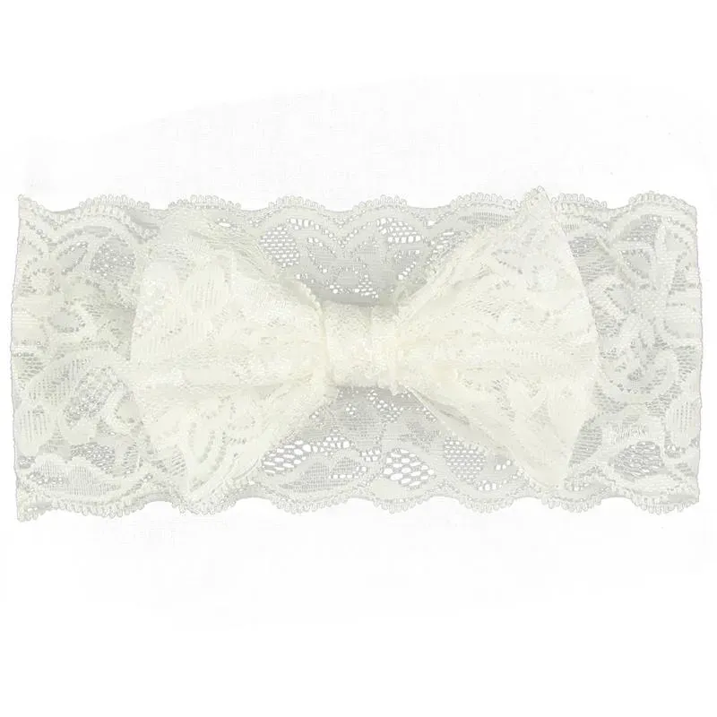 Baby Hair Accessories Toddler Cute Girl Kids Bow Hairband Turban Headband Headwear Lace Bowknot Girls Hairband