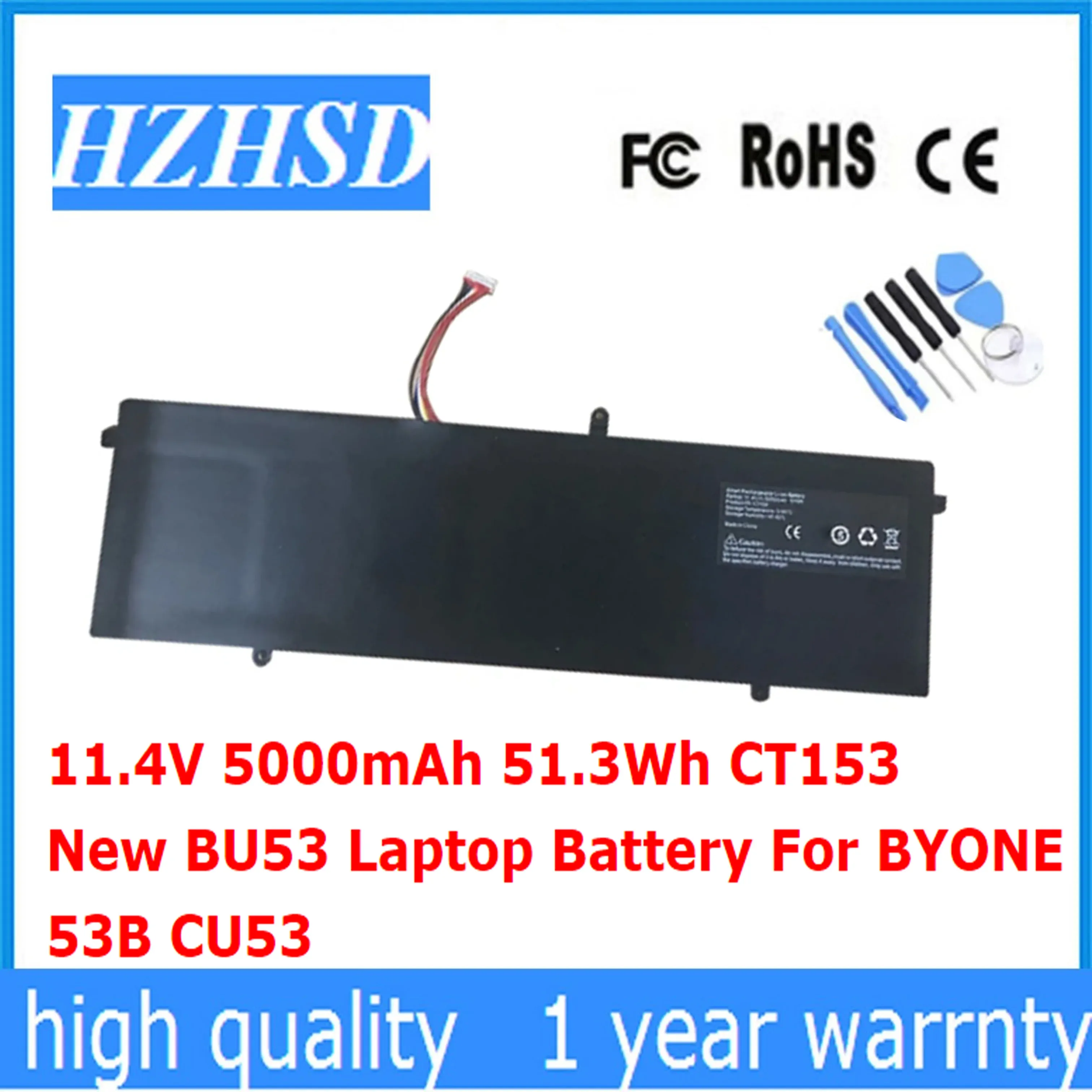 Batteries 11.4V 4500mAh 51.3Wh CT153 BU53 Laptop Battery For BYONE 53B CU53 Notebook 15 For Feed Me Feedme F5 F6 F7 F8 F9 Pro Tablet PC