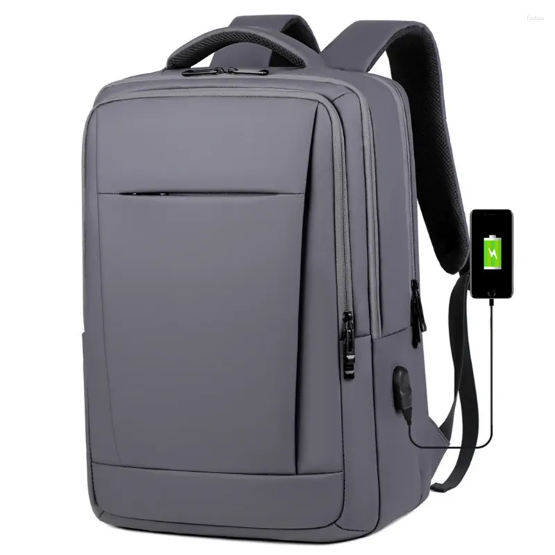Sac à dos haute capacité imperméable pour hommes combinaison de commerce des femmes verrouillage de voyage de voyage de sac à main sac d'ordinateur portable antivol
