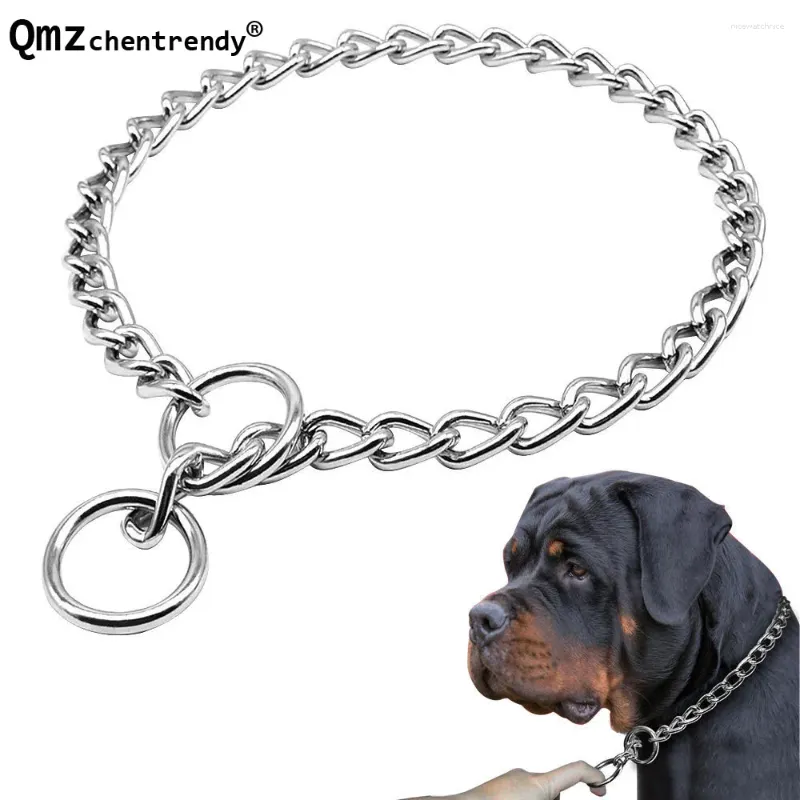 Pendants 9mm Silver Pet Chain 12-34 Inch Du Binsha Rombo Dog Link 316L Stainless Steel Collar Necklaces