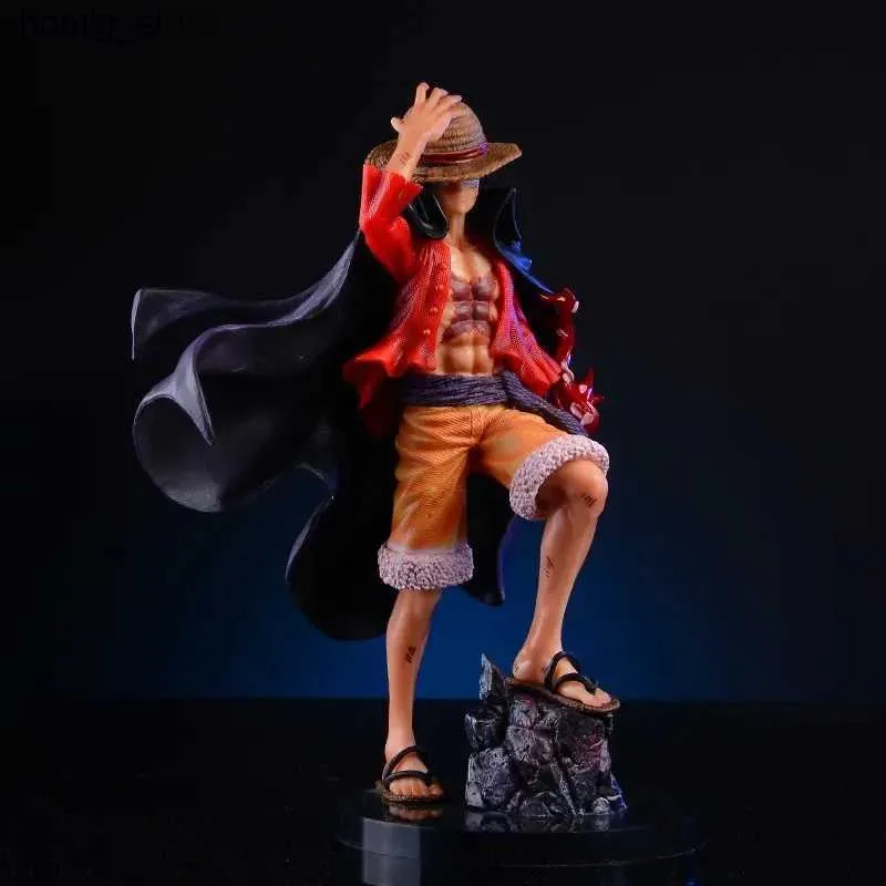 Action Toy Figures New One Piece Luffy Anime Figure Monkey D. Luffy Action Figur 25cm PVC Collectible Model Doll Toys Gift Y240415