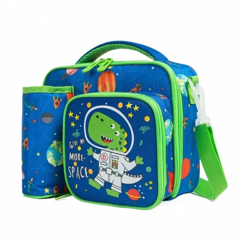 Amiqi Kid Isolierte Taschen wasserdichte Outdoor -Kamera Mittagessen Bento -Taschen Kawaii Muster Cool Box Getränk Aufbewahrung Kinder gekühlte Taschen A97o#