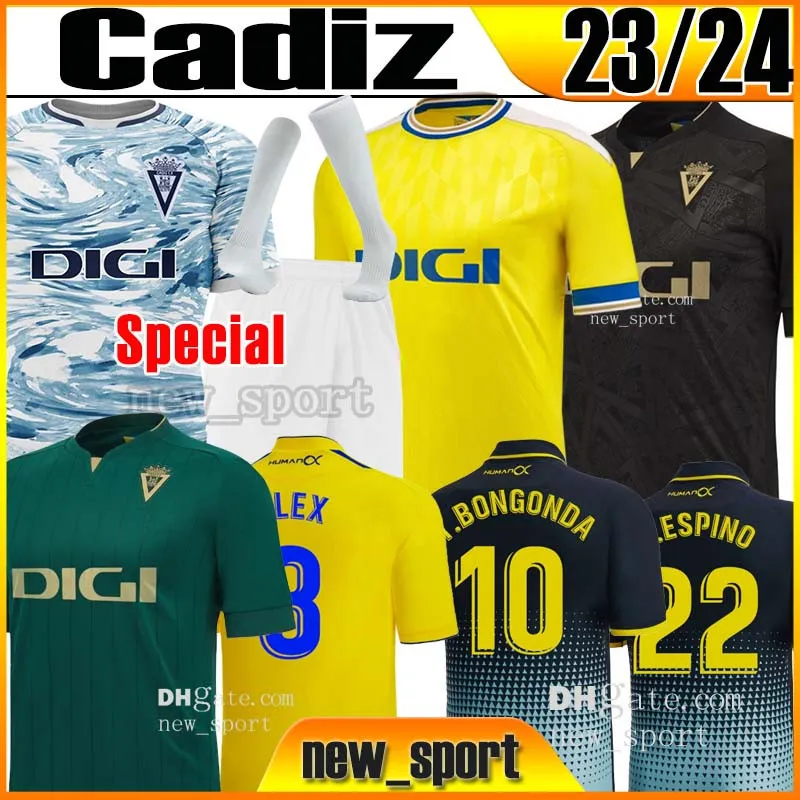 23 24 Cadiz voetbaltruien Cadiz CF Carnaval Negredo Camisetas de futbol 2023 2024 Lozano Alex Bodiger Juan Cala Camiseta A Liga New Sport Men Kids voetbal shirt