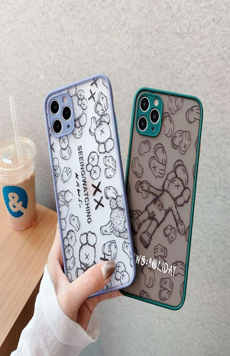 För iPhone 11 Por Max XS Max XR X 6 6S 7 8 Plus Case Cover Kaws 3D Toy Cartoon Soft Silicone Rubber Cute9908126