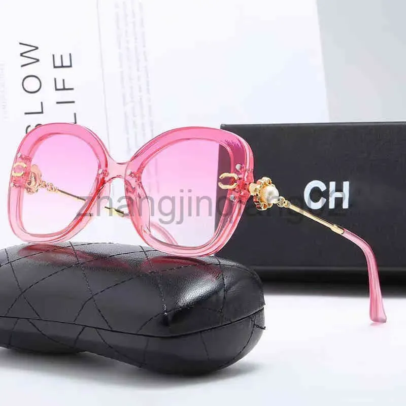 Designer Chanells Glasses Ciclo de óculos de sol Luxuosa mulher mensagens de beisebol vintage Proteção UV Moda redonda de verão de verão óculos