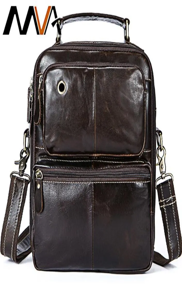 MVA Messenger Bag Herren Echte Leder -Crossbody -Taschen für Männer Vintage Herren Bags Leder Man Handetop Schulterhandtaschen 89514623165701145