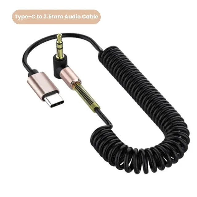 USB C a 3,5 mm ADAPTOR ADAPTOR ADAPTOR E fone de ouvido AUX Audio Splitter Jack Cable para Huawei Xiaomi Samsung