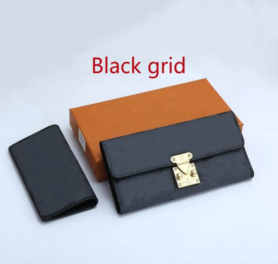 Luxury 6 couleurs hommes femmes portefeuilles portefeuilles en cuir porte-monnaie porte-cartes de cartes neutres sac argent sac en cuir sacs avec cadeau box1066163