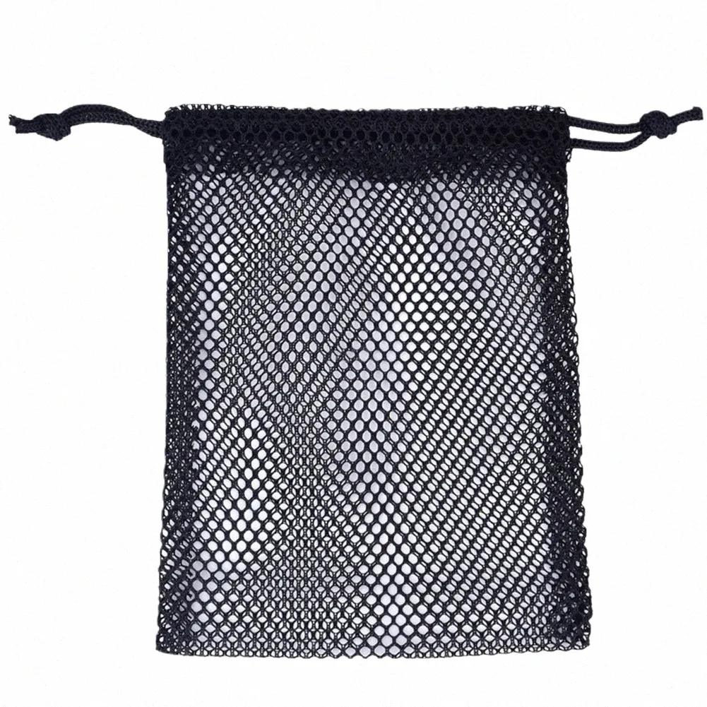 Sac d'équipement de sport en mesh Sac à cordon léger Sac à cordon de crampon en maille Porte pour les bandes d'exercice Bandes de résistance 20JG #