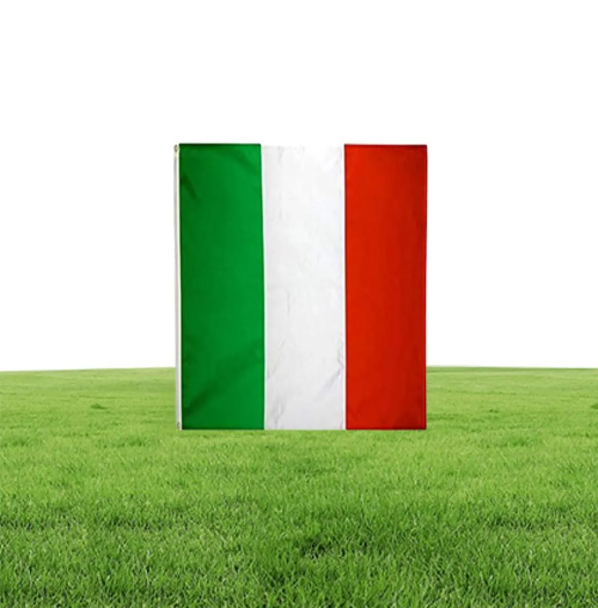Italien italienische Flaggen Land Nationalflaggen 3039x5039ft 100d Polyester Hochqualität mit zwei Messing -Teilen2611801