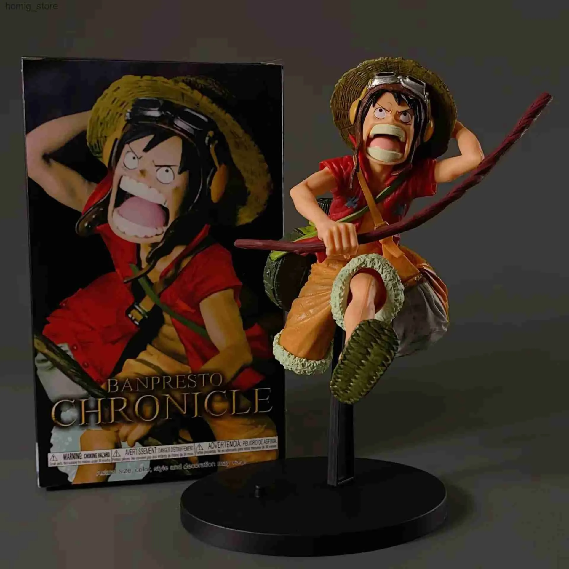 Action Toy Figures Anime One Peice Action Figure 19cm Monkey D Luffy Running Funny Figurine PVC Collectible Model Toy Kid Gift Y240415