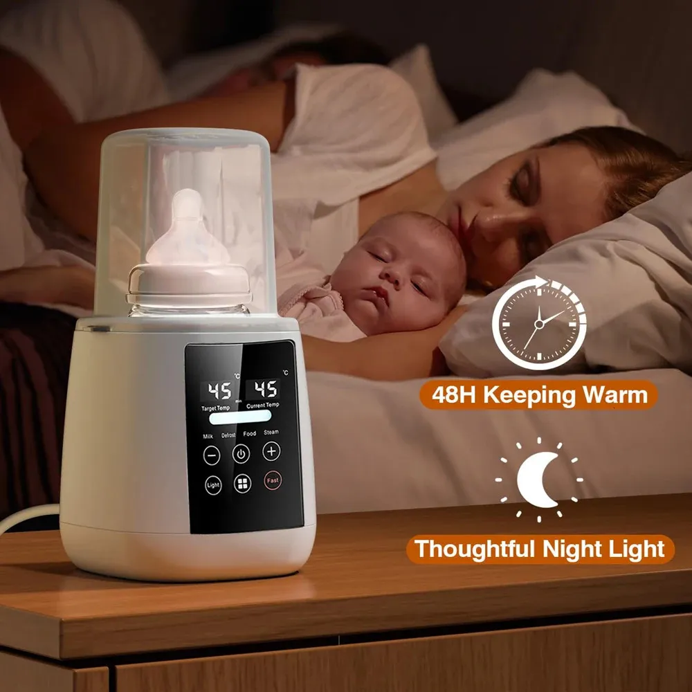 born Baby Feeding Bottle Warmer Sterilizers with Timer Accurate Temperature Control Food Milk Warmers Bottle Steriliser 240409