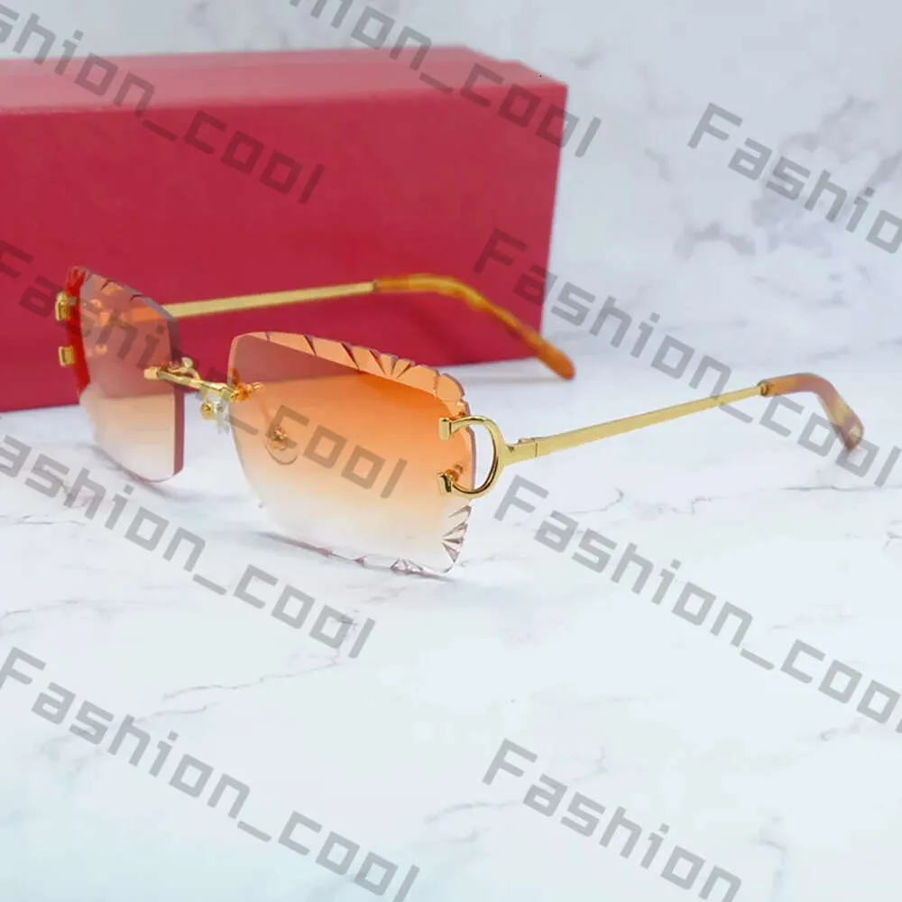 Mode Sonnenbrillen Frames Diamant geschnittene Männer und Frauen stilvoller Draht C Luxus Designer Carter Sonnenbrillen Fahrt Schatten Outdoor Schutz Gafas de Sol 112