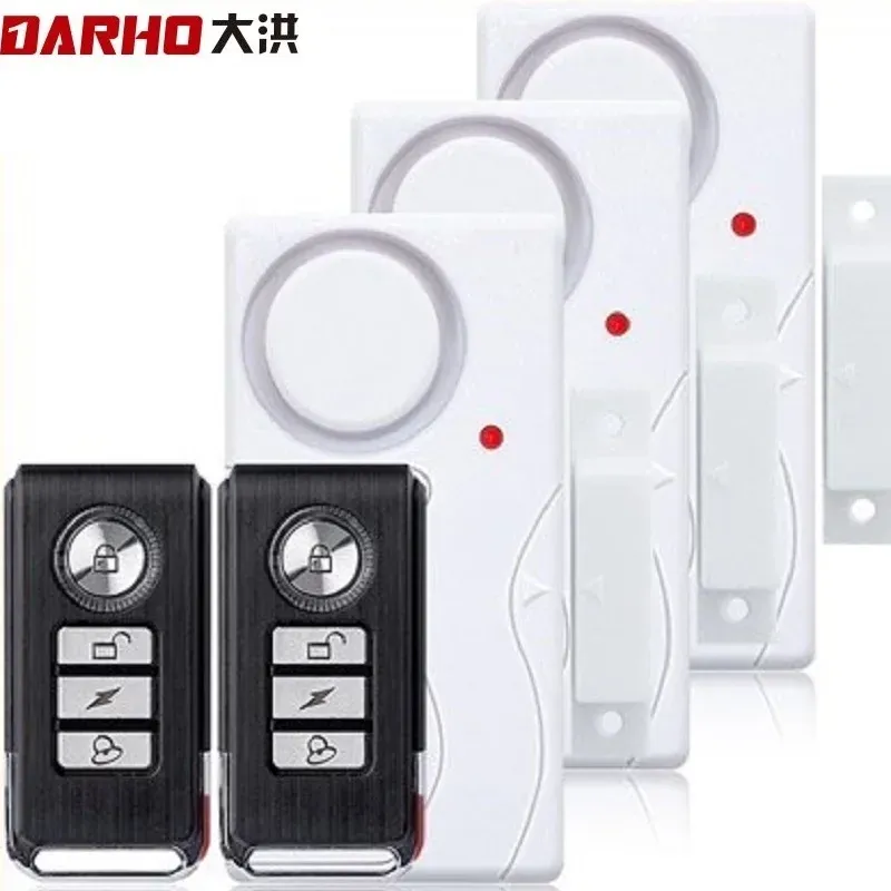 Contrôle l'alarme du capteur de porte sans fil Darho 100db Antitheft Smart Remote Contrôle pour enfants Sécurité de la sécurité des armoires Sécurité