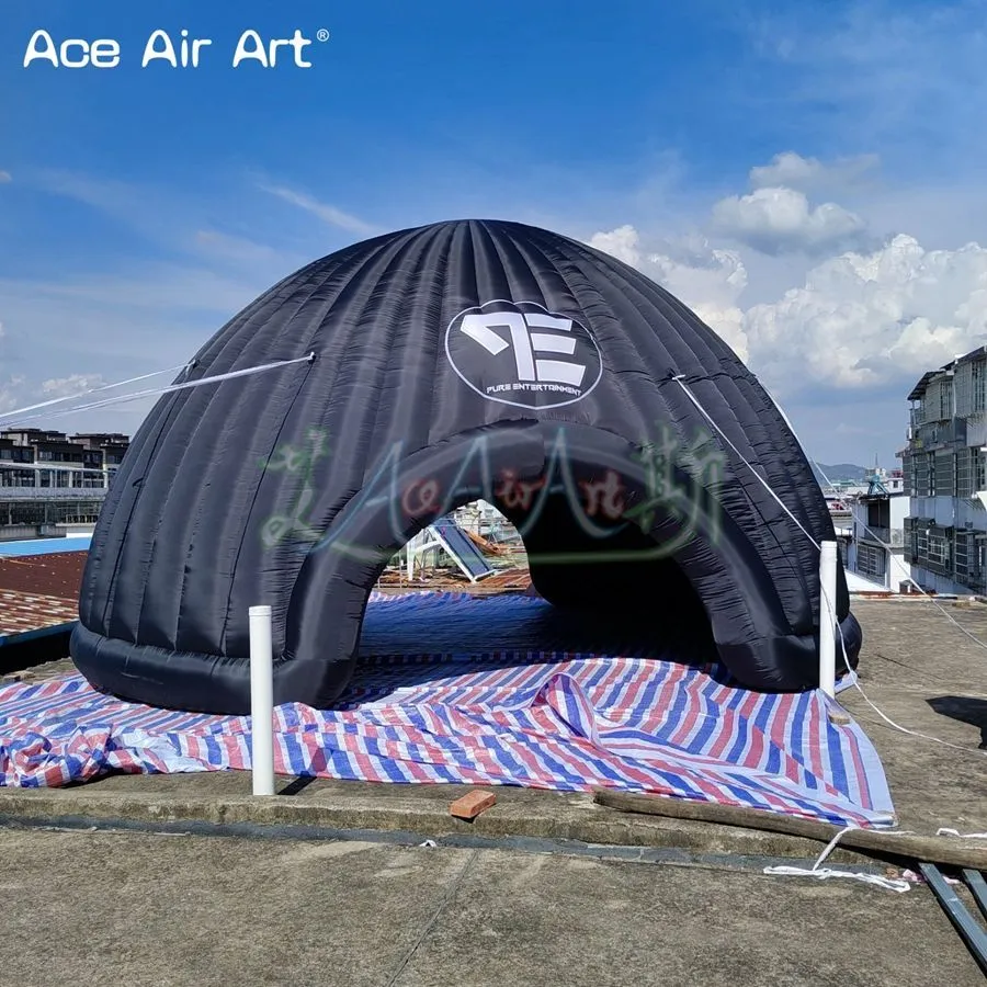 wholesale 10m dia (33ft) Inflatable Igloo Dome Tent with Air Blower Inflatable House Tent Marquee for Party Show Event and Exhibition