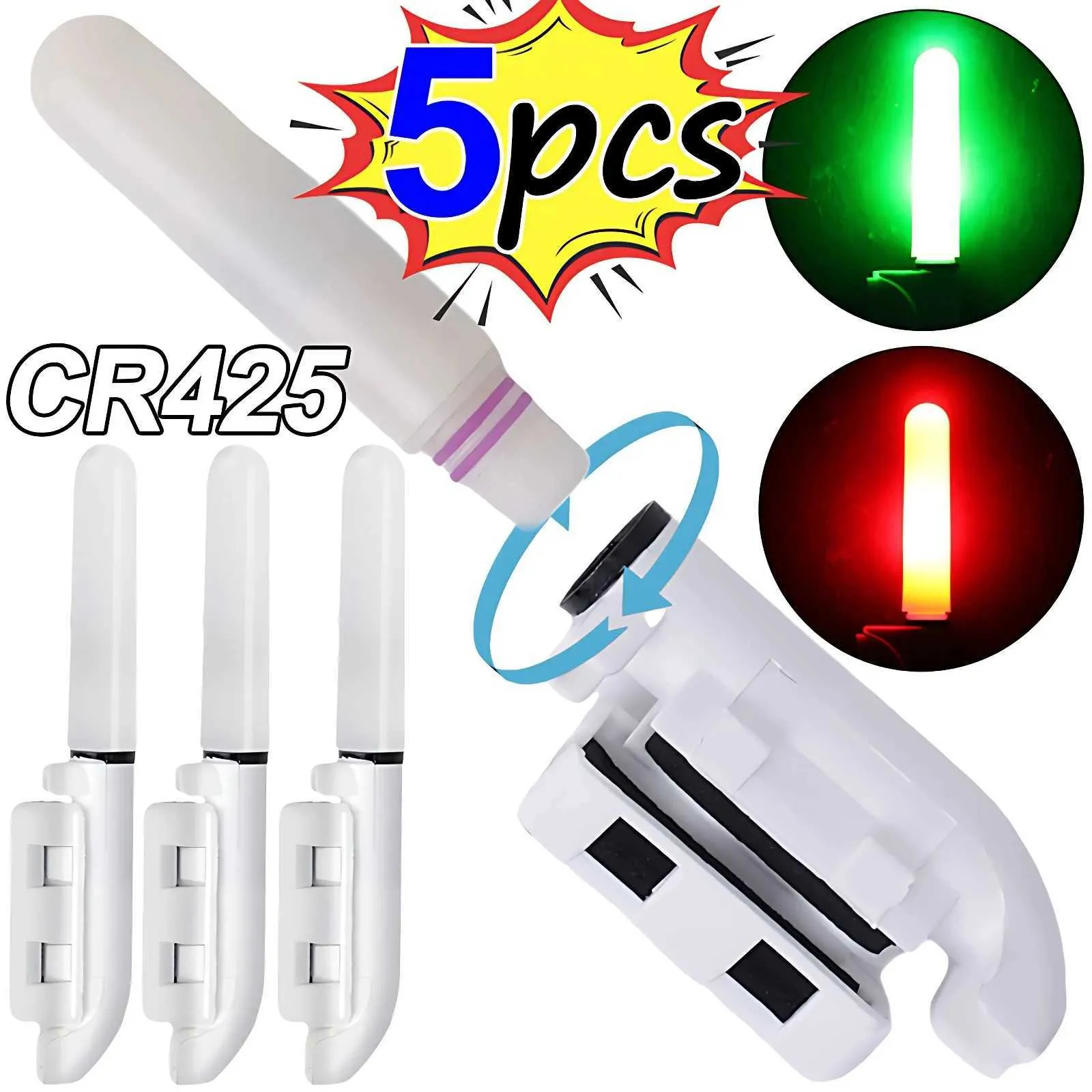Led Fishing Rod Detachable LED Fishing Rod Light - Waterproof, CR425 Battery, Night ...