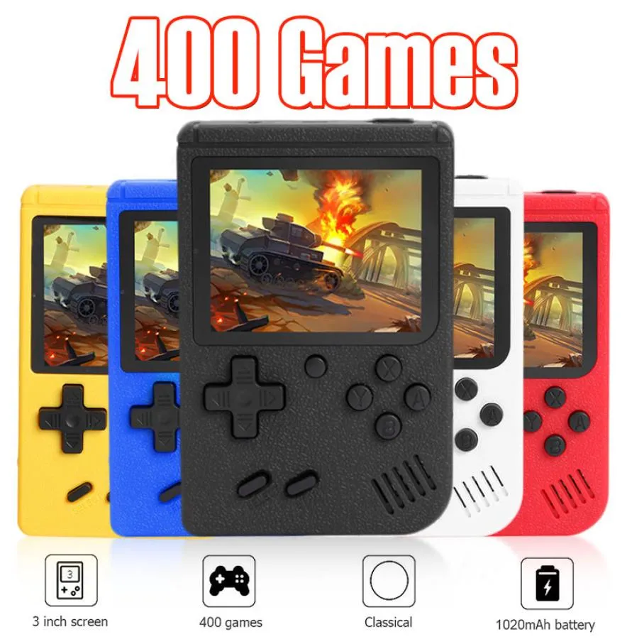 Handheld Game Players 400in1 Oyunlar Mini Taşınabilir Retro Video Oyun Konsolu Destek TVOUT AVCABLE 8 Bit FC Oyunları Dahili 30 Inc4030772