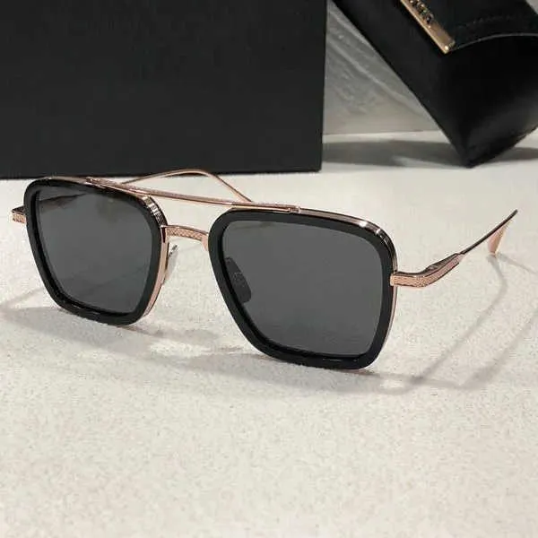 Dita Vintage Pilot Square Men Designer Sunglasses Sunglasses Nices Golden Frame Glasse UV400 Gradient LXN-EVO JY7X