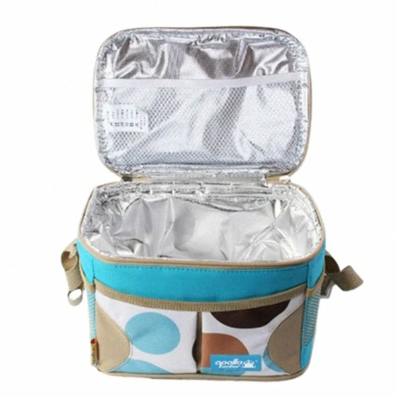 Apollo Isolated Thermal Bag Cooler Bag Portable Cooler Lunch Box Lunch Bag Ice Pack Bolsa Termica 600D Aluminium Foil Ice N2cy#