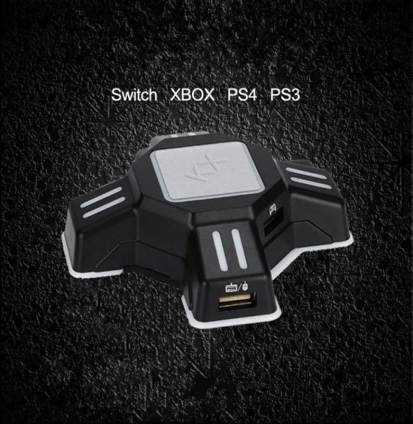 KX USBゲームコントローラーアダプターコンバータービデオゲームキーボードマウスアダプター用Nintendo switchxboxps5ps4ps37796900用