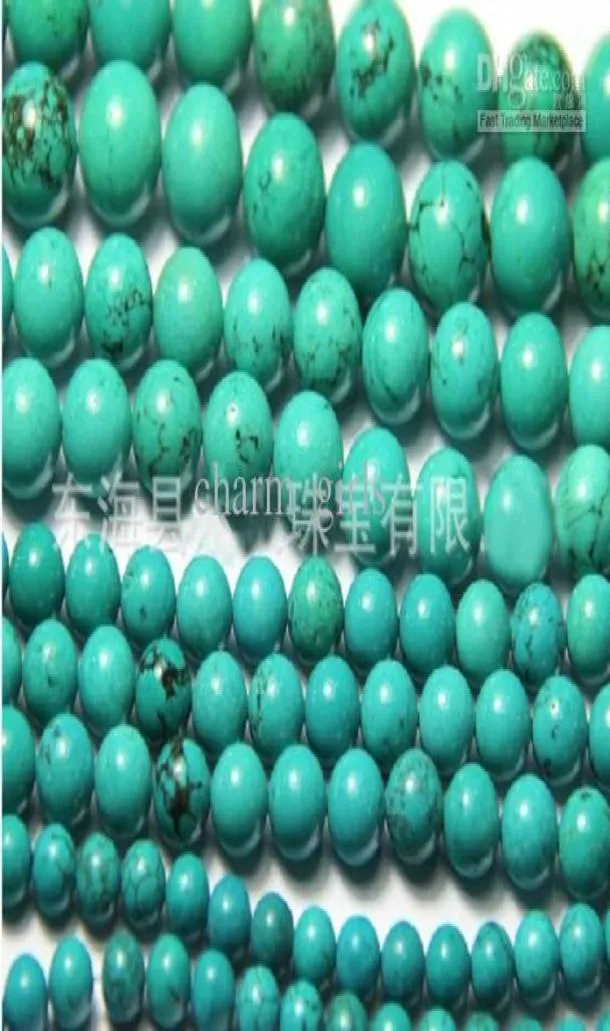 4 mm 6 mm 8 mm 10 mm 12 mm 14 mm 16 mm Natuursteen losse kralen turquoise kralen Diy armband ketting 100pcs7835870