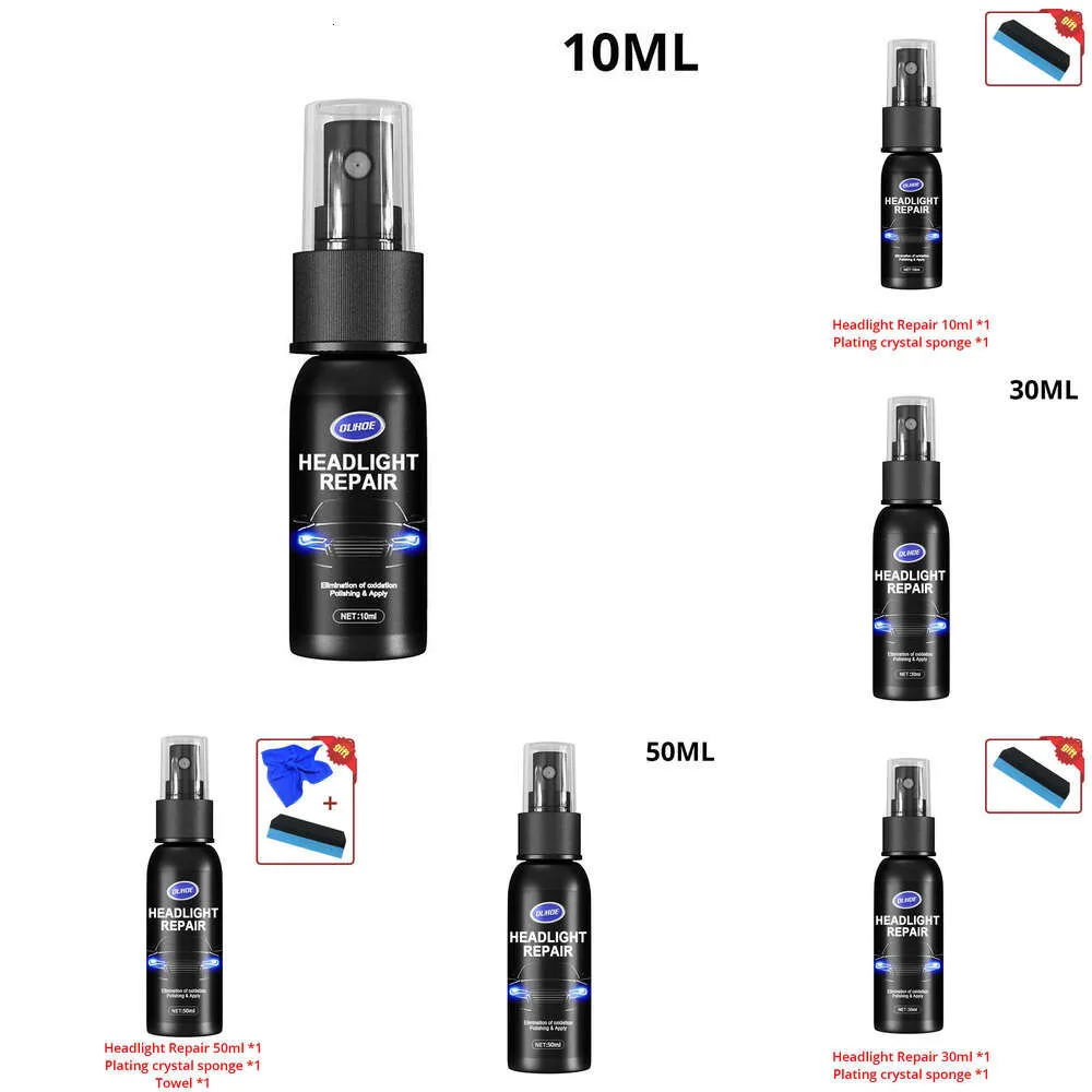 2024 2024 Autoproplamp Polijstmiddel Polijstmiddel Krasverwijderaar Reparatie Vloeistof Koplamp Re2024al Pools en onderhoudsvloeistofkit Auto -accessoires