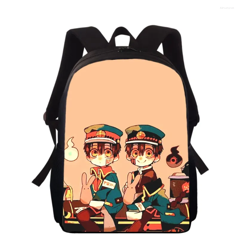 School Bags Toilet-bound Hanako-kun 16" 3D Print Kids Backpack Primary For Boys Girls Back Pack Students Book