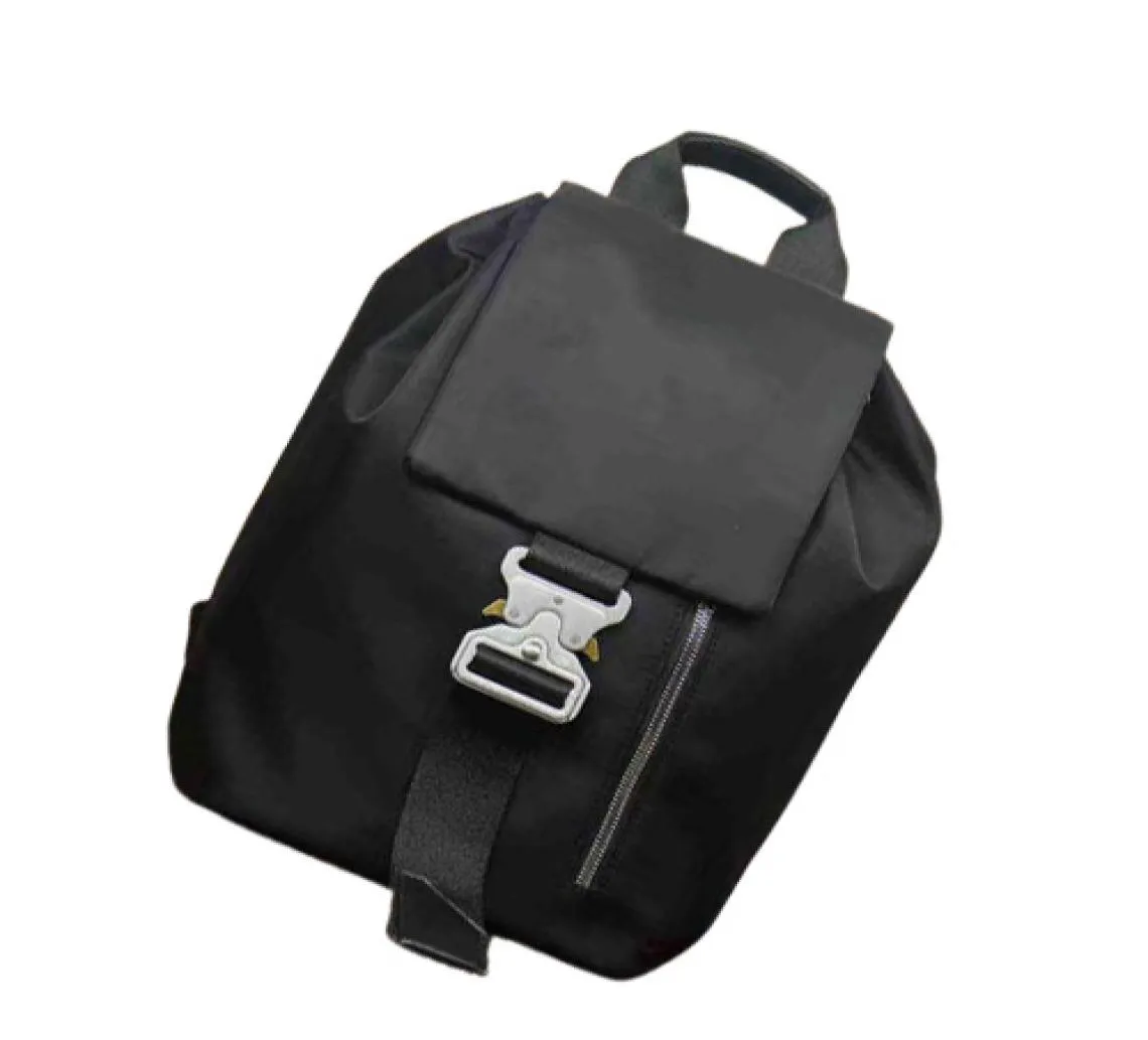 Black Alyx Backpacks Men Women High Quality Bag Adjustable Shoulders 1017 9SM Alyx Bags Etching Buckle T2207222795900