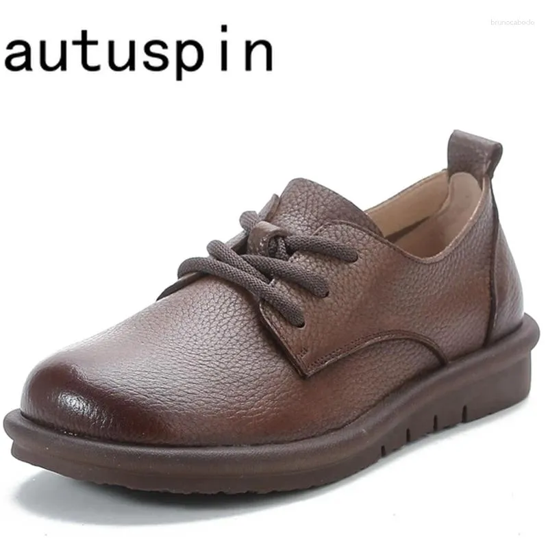 Sapatos casuais AUTUSPIN COLETO CLÁSSICOS DE CAUSTOS DE COLATE ROUNTE TOE AUTUNO AUTON SUCOLADORES SUFFORES DE VALANIZADOS CONFEITOS MULHER