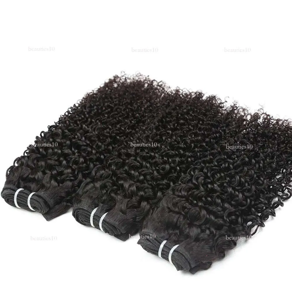 Kinky 3 Bundles Unprocessed Indian Curly Virgin Human Hair Extensions Gaga Queen