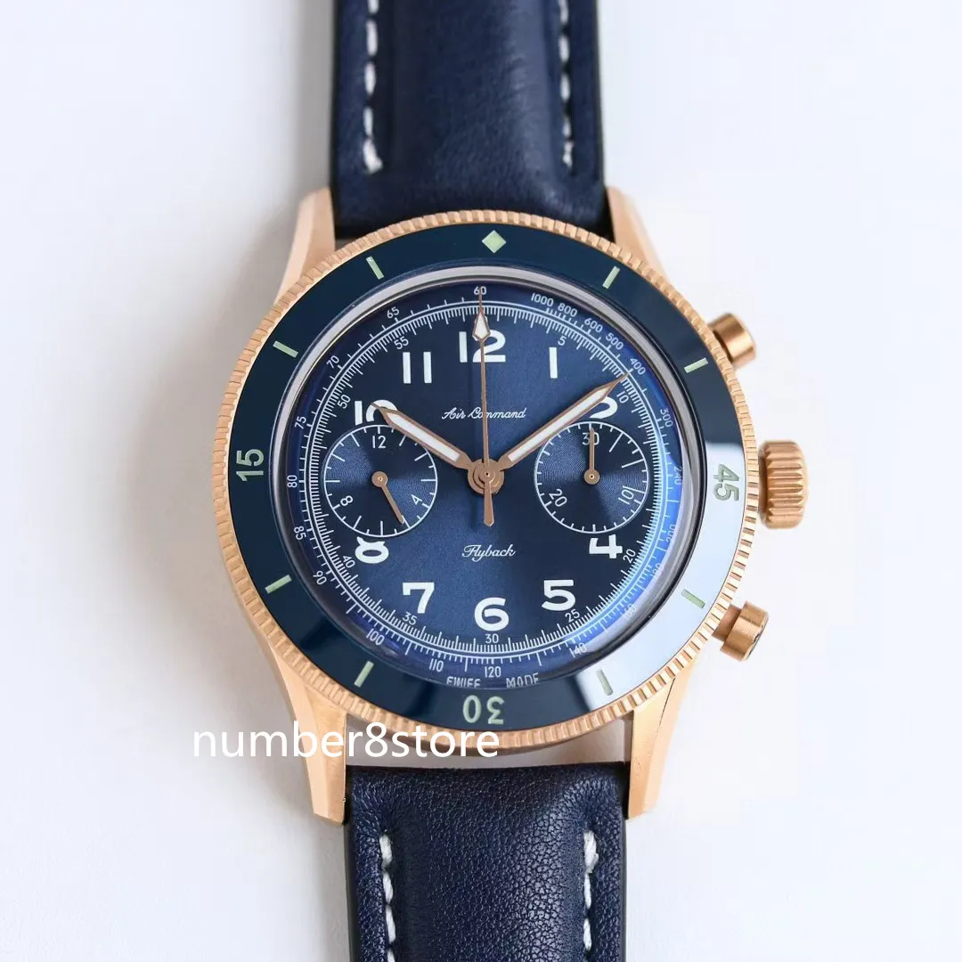 Air Command AC02 Red Gold Automatic Flyback Chronograph Men's ...