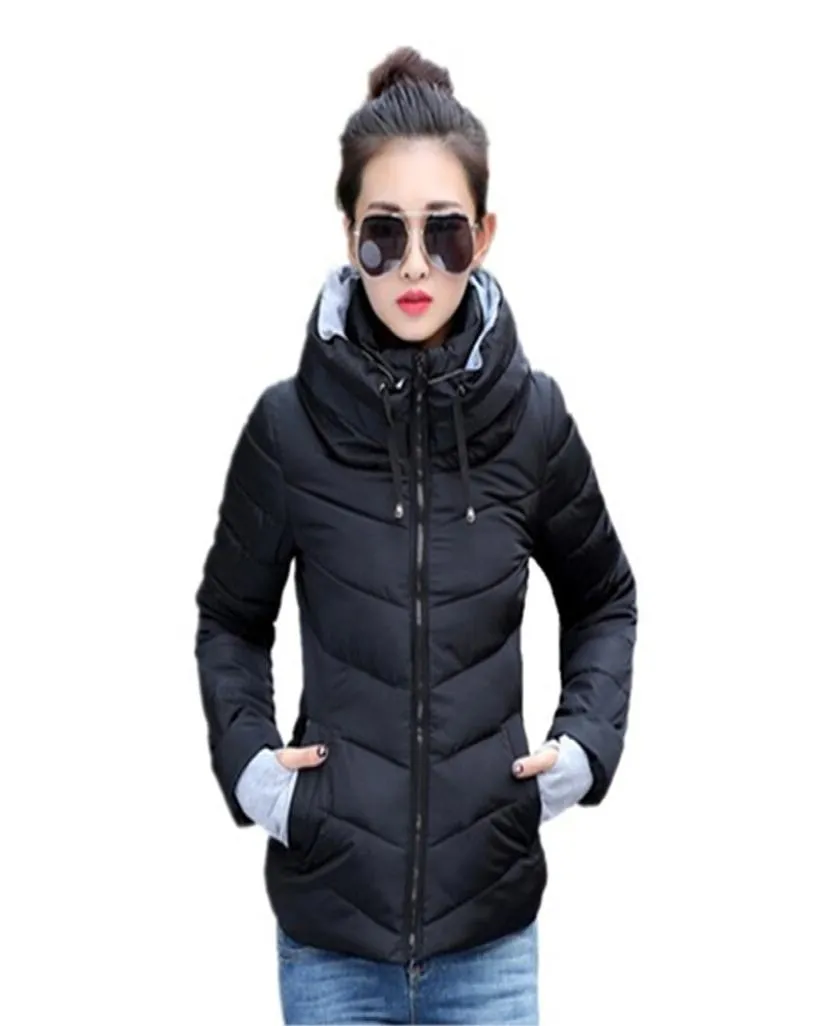 Fashion2019 New Ladies Fashion Coat Winter Gacket Women Outerwear Oftered Jacket Stuck Female Padded Park039S Overcoat8426949