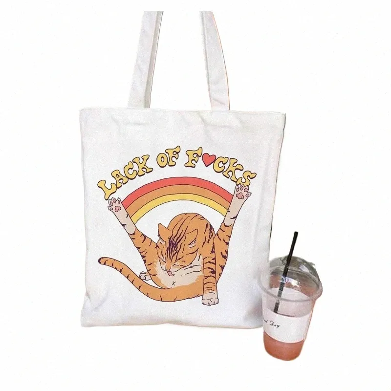 women Shop Bags Cute Bear Cartos Pattern Series Eco Shopper Shoulder Bag Fi Funny Printing Handbag Canvas Tote Bag a4Ly#
