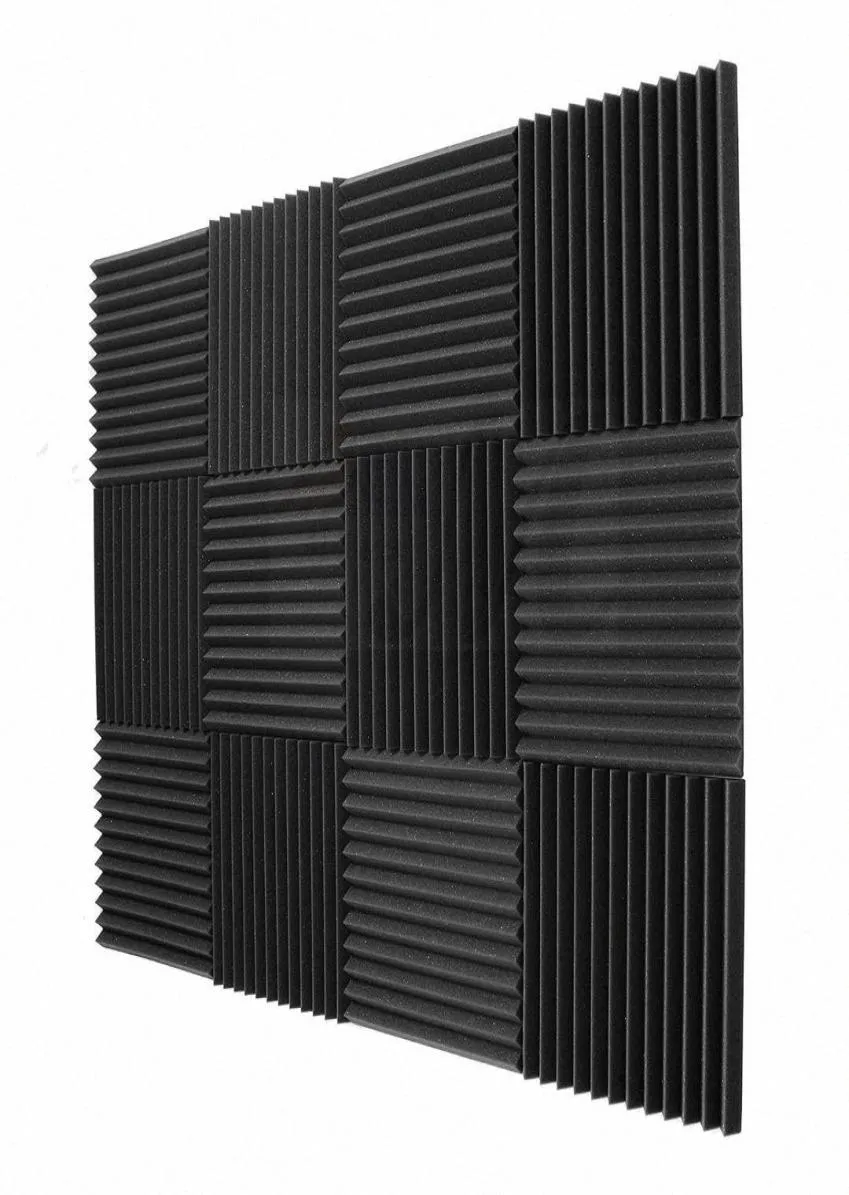 Acoustic Panels Foam Engineering Sponge Wedges 1inch X 12 Inch X 12inch 12 Pack Soundproofing Panels 7LTu9369523