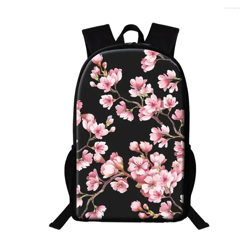 Sacs d'école Blossoms Blossoms Flower Sac à dos Filles quotidiennes Sack Sack pour femmes pour les femmes de grande capacité féminine