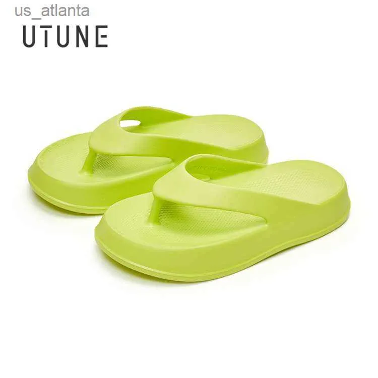 Pantofole Uunta infradito per coppie donne e uomini scarpe estive piatto per esterni a piattaforma di gomma eva slides di spiaggia H240416 WS5R
