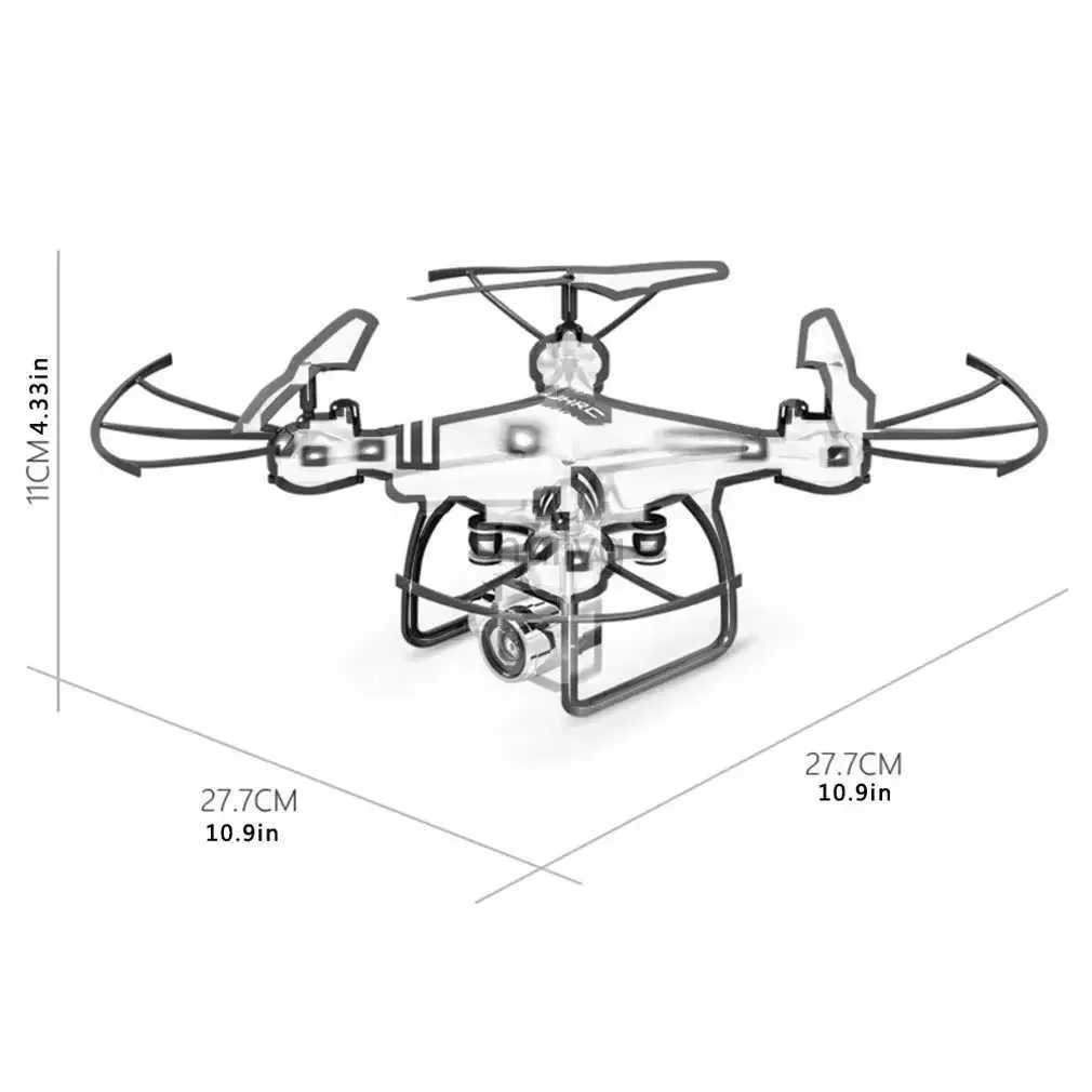 Droni droni a quattro assi drone hj14w hj14q aeromobile aeromobile hd fotografia aerea fpv assorbimento di ammortizzatore gimbal 24416