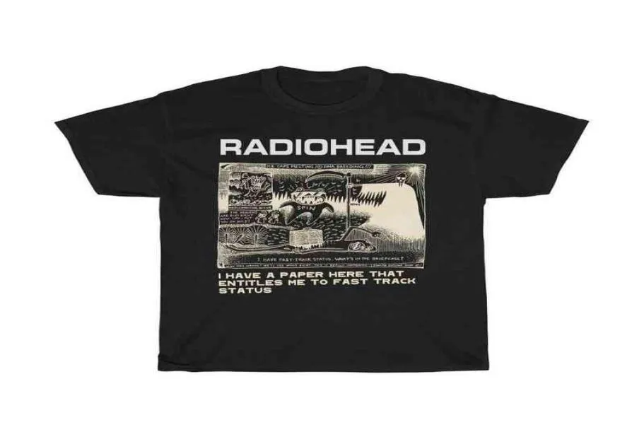 Radiohead T Shirt Men mode Summer Cotton Tshirts Kids Hip Hop Tops Arctic Monkeys Tees Women Tops Ro Boy Camisetas Hombre T2209650760