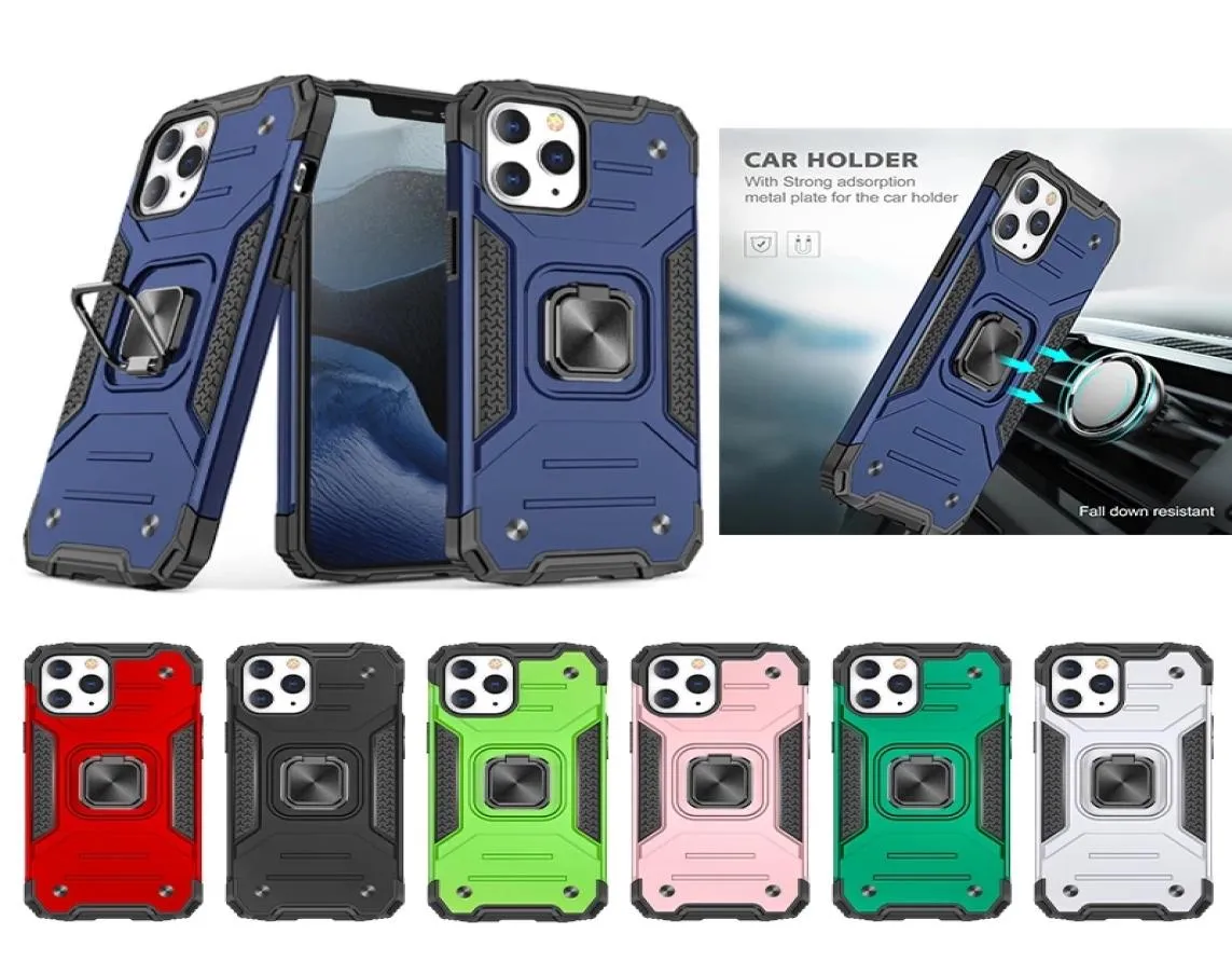 Новая мода Kemeng Armour Metal Cracket Back Craces Case Crases Complete Compleable для iPhone 11 12 13 Mini Pro Max6896639