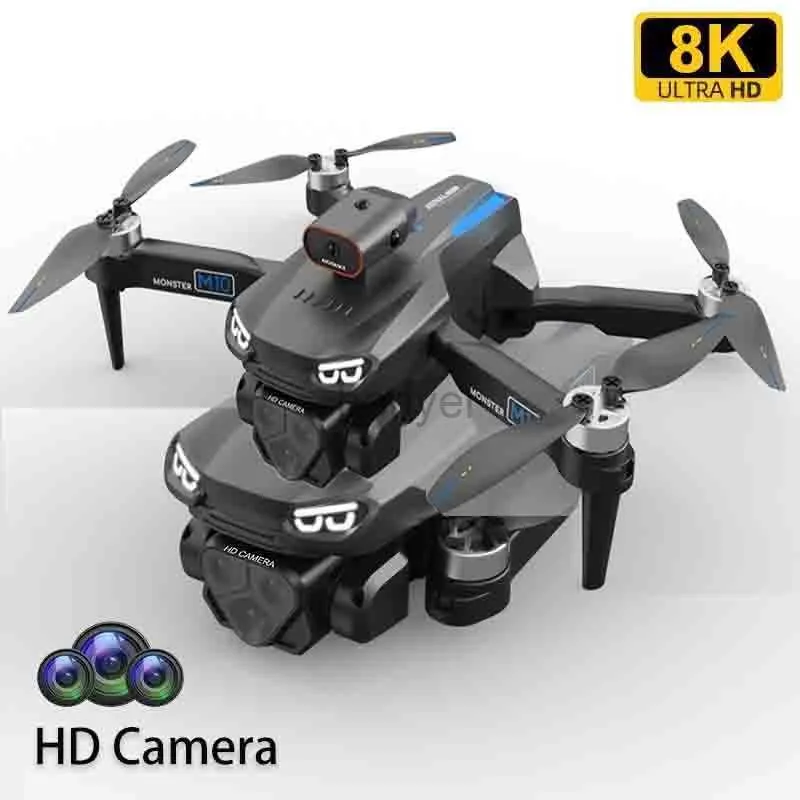 Drones Mini Drone 8k Profesional Drone with Camera Dual HD M10 Quadcopter 10km RC Drone with 4k Camera Aerial Photography Obstacle 2024 240416