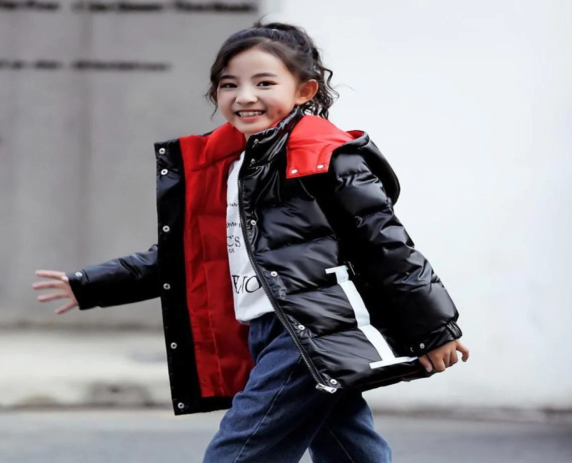 Nouveaux enfants 90 Duck blanc Down Hiver Down Coat Kids Téphe Warm Détachement détachable Veste à capuche garçons filles décontractées sur le vent extérieur P7762190