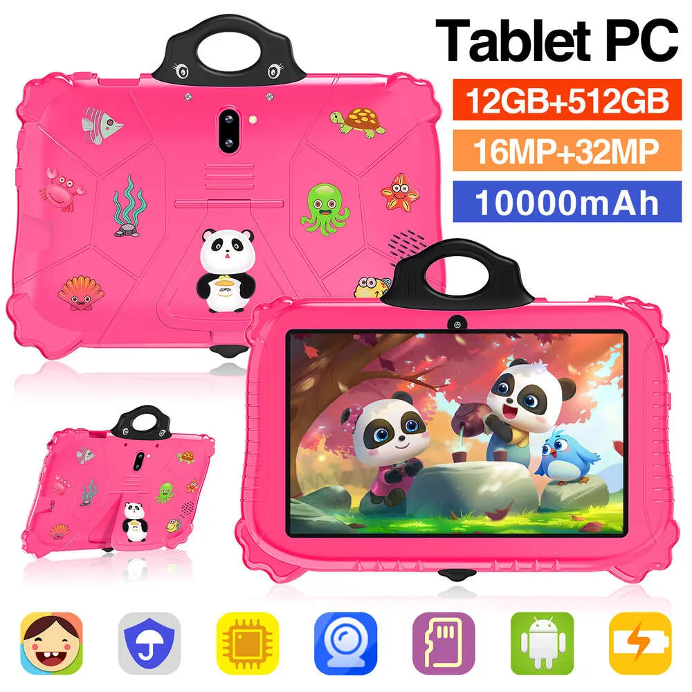 Ny 7-tums Android Smart Children's Tablet Learning och Early Education Stand