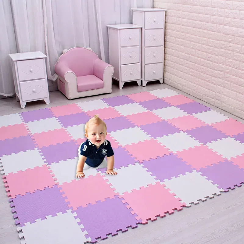 Bébé eva mousse puzzle jeu mat kids tapis toys tapis for childrens boundblock exercice floor tilesach 29cmx29cm 240411