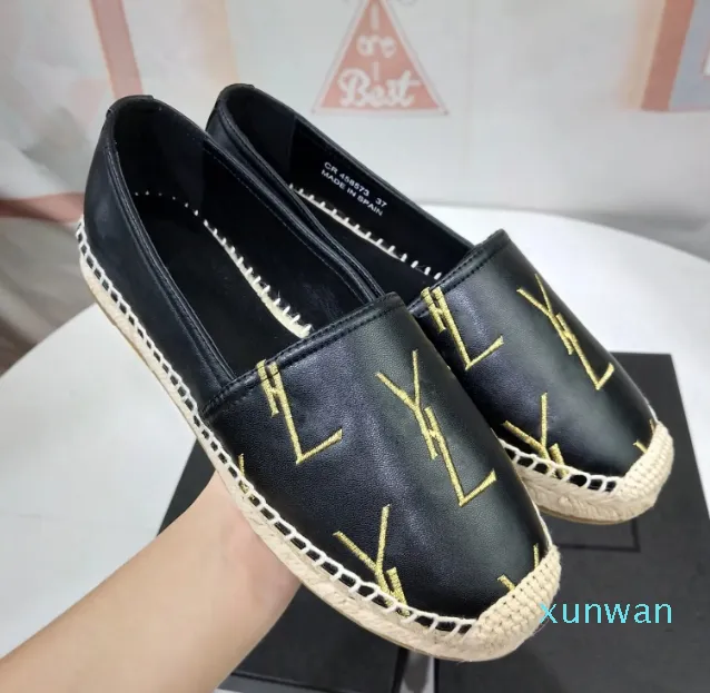 Designer Luxurys Casual Men Chaussures Espadrilles Summer Designers Summer Flat Beach Half Slippers Fashion Mandis Fisherman Canvas Shoe