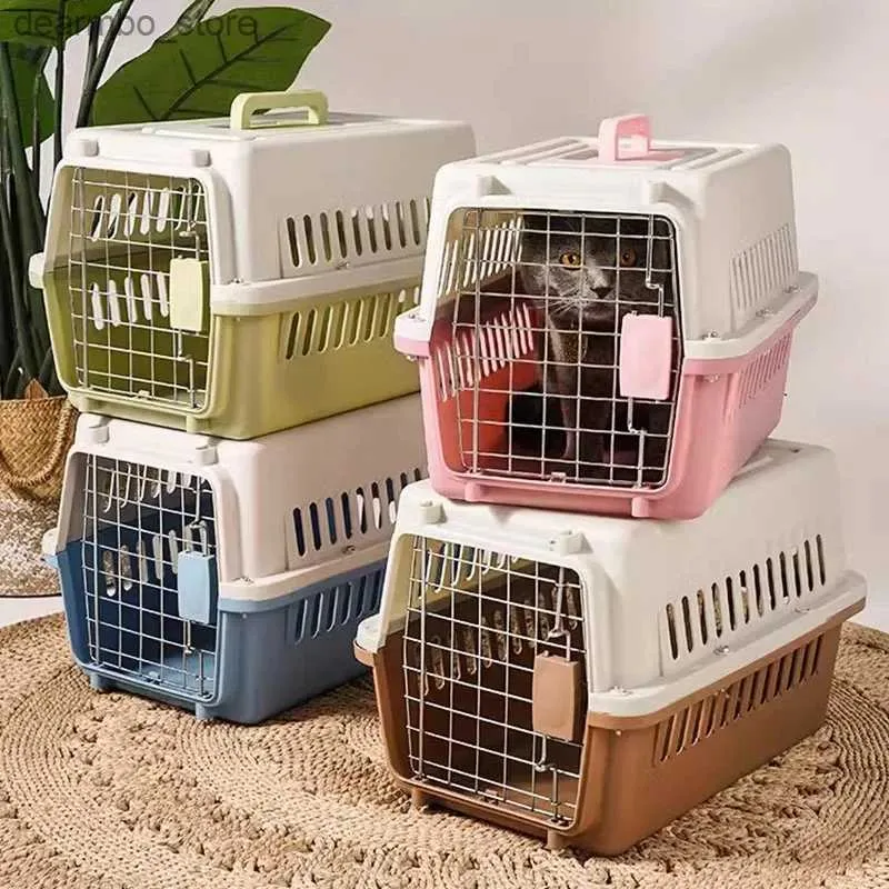 Transporteurs de chats caisses abriteurs de chats bas bas transport en respirant animal de compagnie cat sac à dos espace de voyage capsule Cae Pet Transport ba Carryin pour dos l49