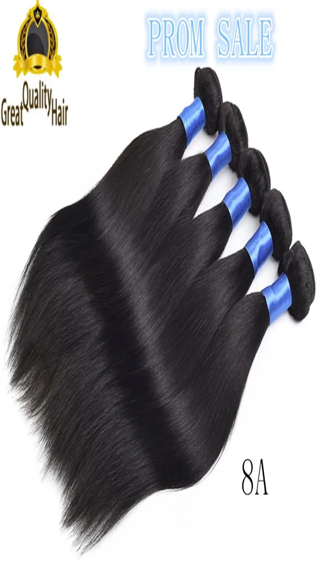8a cheveux raides pour les cheveux 830 pouces brésiliens malaisiens péruviens indiens extensions de cheveux humains 4pcs tisser les cheveux péruviens9939419