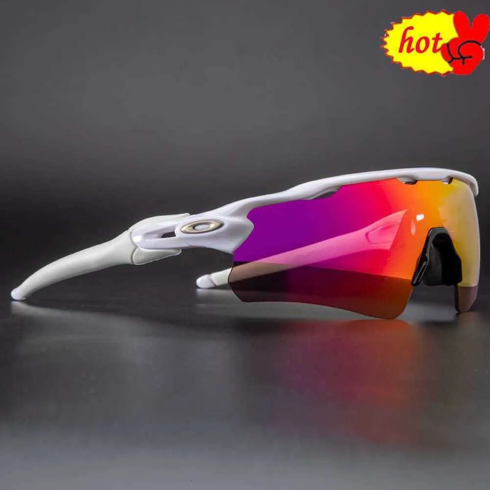 Cykling utomhus glasögon solglasögon UV400 3 linser sport ridglasögon cykelglasögon polariserade med fall för män kvinnor oo9465 # 9208 11