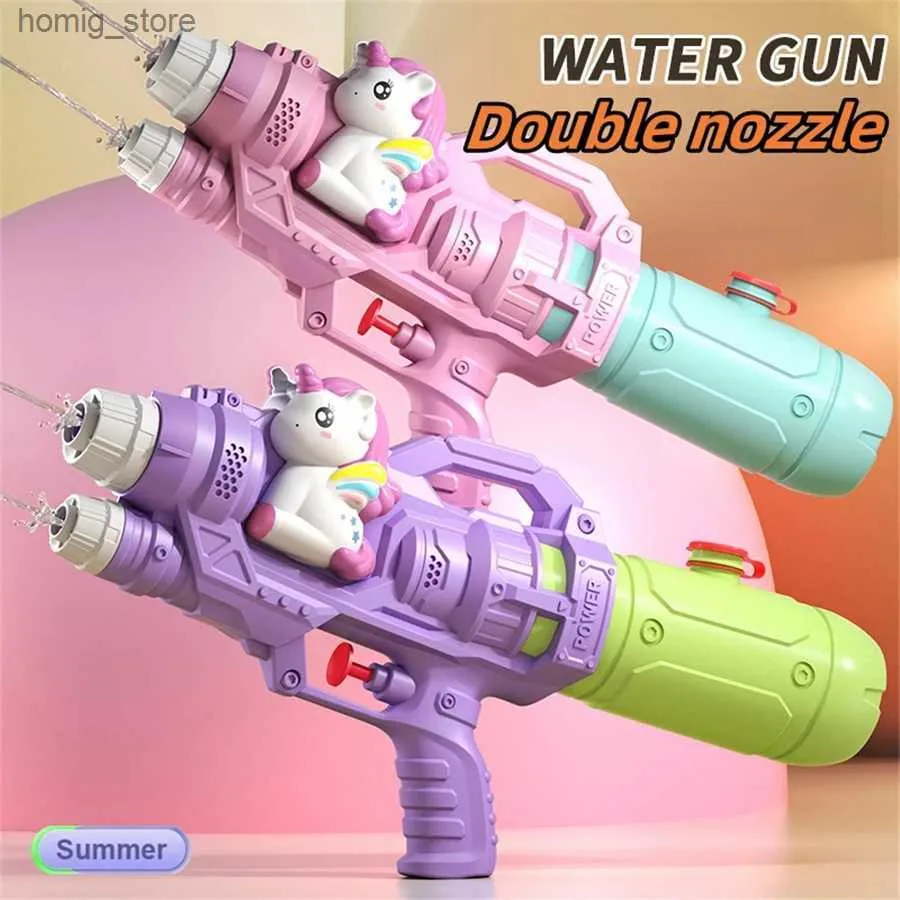 Sable Player Water Fun Dinosaurs Ducks Sharks Twin Sprinters Water Gun Toys Battles Water Rassemblements Familles Jeux de fête Piscines Piscines Place Toys Y240416